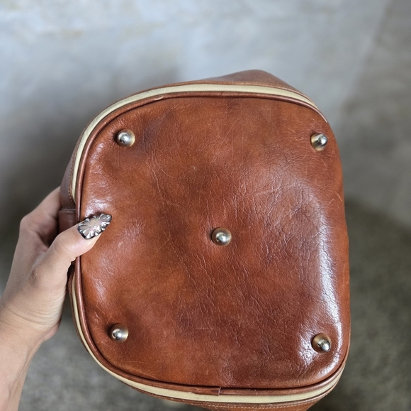 Marino Orlandi Brown and Cream Backpack - Picture 11 of 16